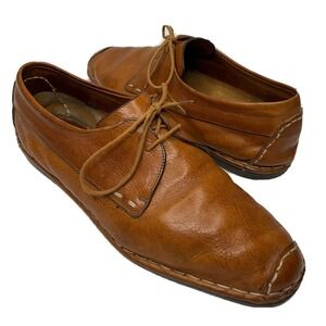 Alto Gradimento Shoes Women Sz 41 Leather Lace Up Safari Italy RARE